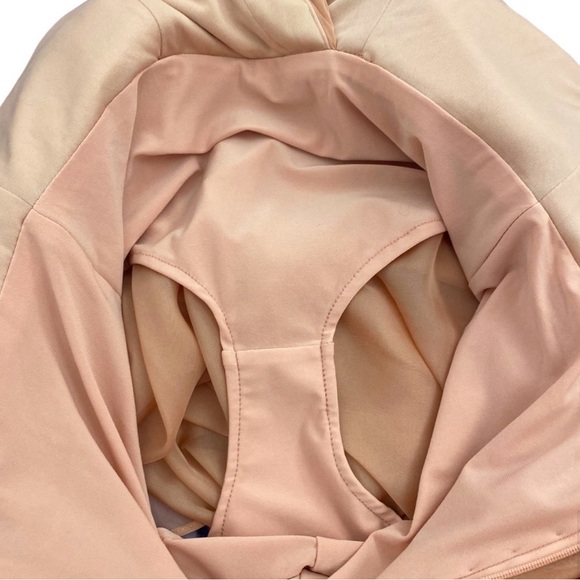 NWT IEENA for Mac Duggal Tiered Ruffle Chiffon High Low Gown Dress Blush Pink 4 - Picture 6 of 10